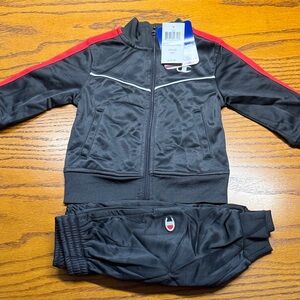 Champion Black and Red Kids' Track Suit